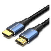 Vention Cotton Braided HDMI 2.1 Cable 8K 5m Blue Aluminum Alloy Type