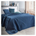 Oboustranný prošívaný přehoz na postel v tmavě modré barvě