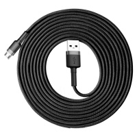 Baseus Cafule extra odolný nylonem opletený kabel USB / Micro USB QC3.0 2A 3m black-gray