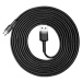 Baseus Cafule extra odolný nylonem opletený kabel USB / Micro USB QC3.0 2A 3m black-gray