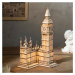 DD Dřevěné 3D puzzle hodinová věž - Big Ben svítící