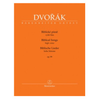 Biblické písně vyšší hlas, op. 99 - Antonín Dvořák