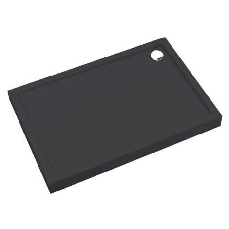 Vanička obdélníková Black Mat 90x100x12 Espera Plus AQM4645CMG SCHED-POL