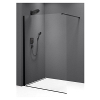 MODULAR SHOWER BLACK jednodílná zástěna pevná k instalaci na zeď, 1100 mm POLYSAN MS1-110B