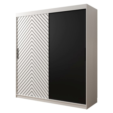 Skříň s posuvnými dveřmi Jodełka 180 - Abiks Meble