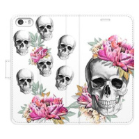 iSaprio flip pouzdro Crazy Skull pro iPhone 5/5S/SE