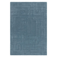 Modrý vlněný koberec 200x290 cm Maze – Asiatic Carpets