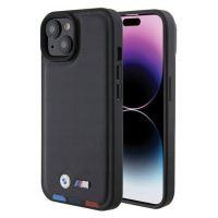 Pouzdro pro iPhone 15 Kožené razítko Bmw BMHCP15S22PTDK Tricolor