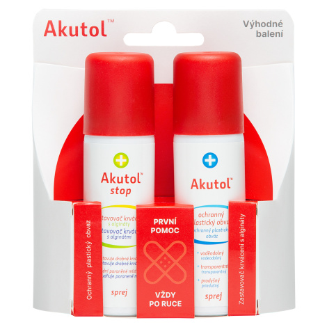 AKUTOL spray + STOP spray DUOPACK 2 x 60 ml