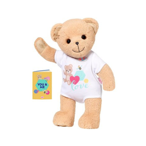 Medvídek BABY born, bílé oblečení Zapf Creation