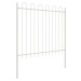 vidaXL Zahradní plot 4 pcs Bílá 6,8 x 0,8 m Práškově lakovaná ocel