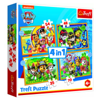 Puzzle 4v1 Tlapková patrola