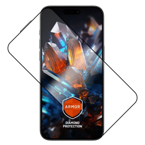 FIXED Armor prémiové tvrzené sklo s aplikátorem Apple iPhone 15 Pro Max černé