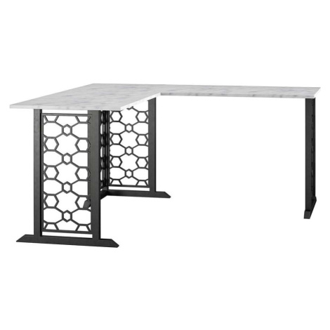 Černo-bílý pracovní stůl CosmoLiving by Cosmopolitan Ella Cosmopolitan design