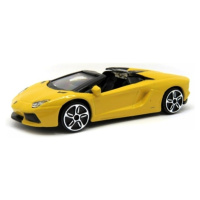 Bburago street fire aventador lp700-4 roadster žluté 1:43