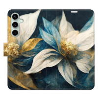 iSaprio flip pouzdro Gold Flowers pro Samsung Galaxy S23 FE