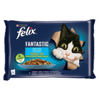 Felix Fantastic lahodný výběr se zeleninou v želé - s lososem a cuketou 4 x 85 g