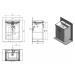 SAPHO THEIA umyvadlová skříňka 56,4x70x44,2cm, 2xdvířka, bílá TH062-3030