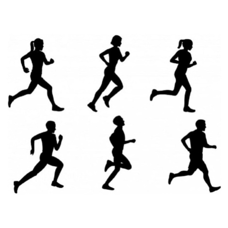 Vykrajovátka - siluety běžců - runner - 6ks