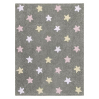 Pratelný koberec Tricolor Stars Grey-Pink