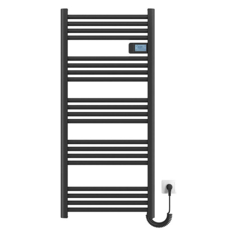 EMKE RADIÁTOR Elektrický věšák na ručníky na radiátor, černý 120/54/4,3 cm