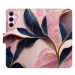 iSaprio Flip pouzdro Pink Leaves pro Samsung Galaxy A55 5G