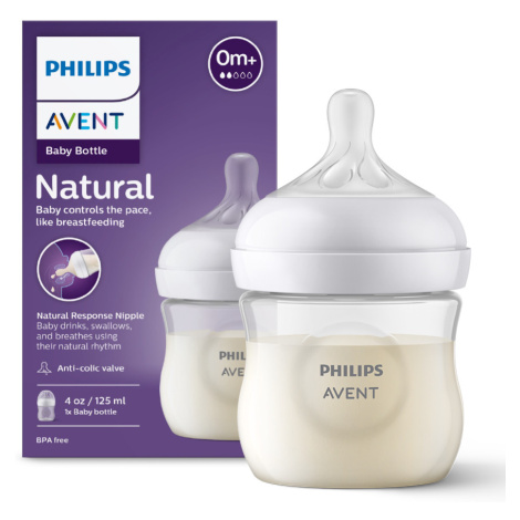 Philips Avent Dětská láhev Natural Response 125 ml, 0m+