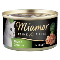 Miamor Feine Filets v želé s tuňákem a zeleninou 24× 100 g