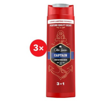 OLD SPICE Captain Sprchový gel 3v1 3 × 400 ml