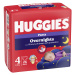 HUGGIES® Kalhotky plenkové noční Overnights Pants vel. 4 (9-14 kg), 26 kusů