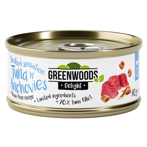 Greenwoods Delight Tuna Fillet and Anchovies 24 x 70 g