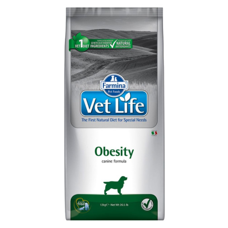 Farmina Vet Life Dog Obesity - Výhodné balení: 2 × 12 kg