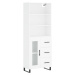 vidaXL Skříň highboard bílá 69,5 x 34 x 180 cm kompozitní dřevo