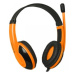 Defender Warhead G-120, herní sluchátka s mikrofonem, ovládání hlasitosti, černo-oranžová, 2x 3.