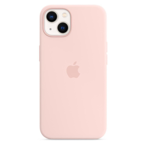 Apple silikonový kryt s MagSafe na iPhone 13 křídově růžový