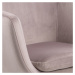 Dkton Designová kancelárska židle Norris svetlo ružová