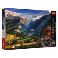 Foto Odysea: Údolie Lauterbrunnen, Švajčiarsko - puzzle z kategorie Města a stavby