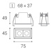 LED2 2250831D LINEAR 2, DIM 4 3000K ZÁPUSTNÉ BÍLÉ