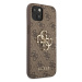 Guess GUHCP13M4GMGBR hard silikonové pouzdro iPhone 13 6.1" brown 4G Big Metal Logo