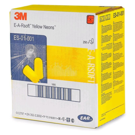 Zátkové chrániče sluchu 3M E-A-R SOFT NEON, bal. 250 párů