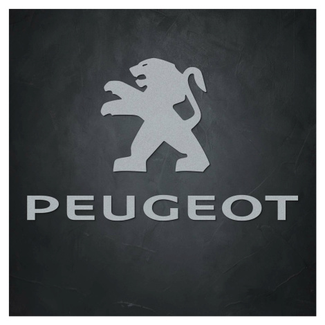 Dřevěný nápis a logo - Peugeot DUBLEZ