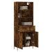 vidaXL Skříň highboard kouřový dub 69,5 x 34 x 180 cm kompozitní dřevo