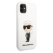 Zadní kryt Karl Lagerfeld Liquid Silicone Ikonik NFT pro Apple iPhone 11, white