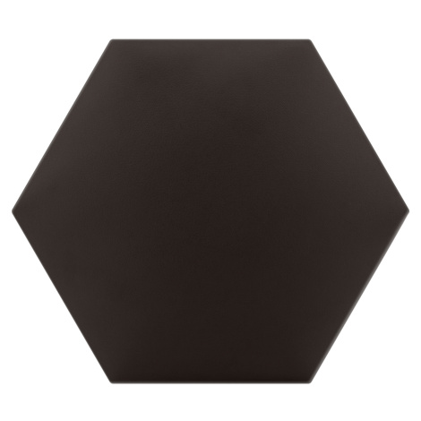 Čalouněný nástěnný panel s EKO KŮŽÍ HEXAGON 30x26 cm hnědá MyBestHome