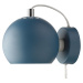 FRANDSEN - Nástěnná lampa Ball, matná petrolejově modrá
