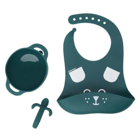 Babymoov Silikonová miska s přísavkou, lžičkou a bryndáčkem FIRST´ISY KIT - Dog