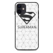 TopQ iPhone 12 3D silikon Bílý Superman 55241