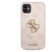 Zadní kryt Guess PU 4G Metal Logo GUHCN614GMGPI pro Apple iPhone 11, růžová