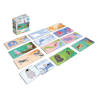 KukiKuk 80036 Véééliké puzzle duo Kde bydlí zvířátka