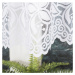 Dekorační krátká vzorovaná záclona na žabky JOANNA 160 bílá 400x160 cm MyBestHome